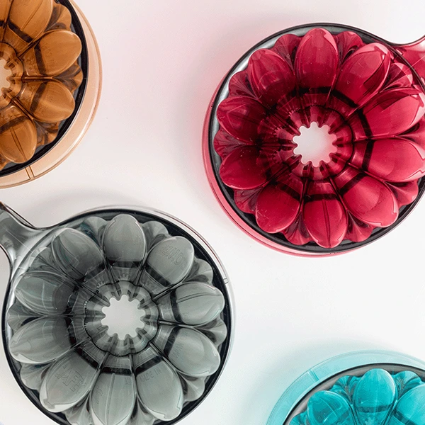 Cafec Tritan Flower Dripper 4 Cup