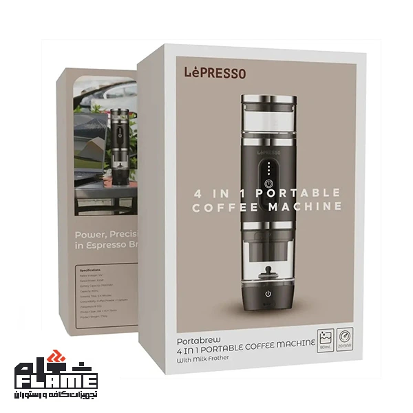 اسپرسوساز سفری لپرسو مدل کف ساز PORTABREW LPCFFM4IN1BK