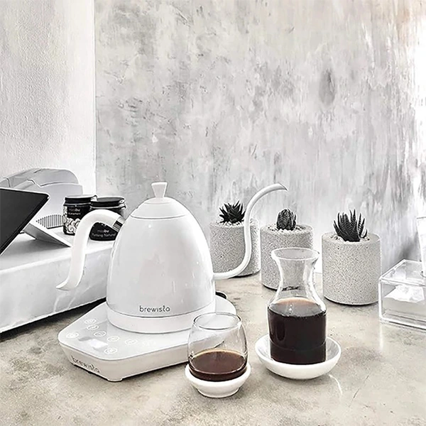 کتل برقی برویستا مدل Artisan Gooseneck Pro-Pure White