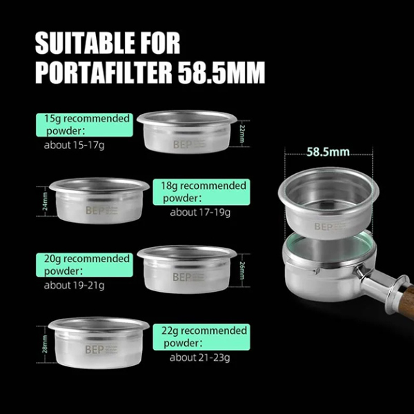 بسکت پرتافیلتر 58mm بمبر مدل FB5629