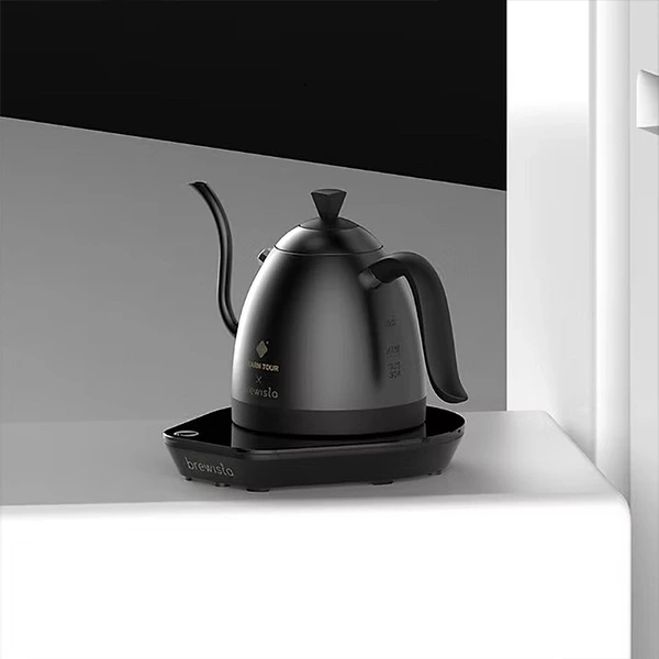 Brewista Yearn Tour x Flow Controller Pure Black Electric Kettle
