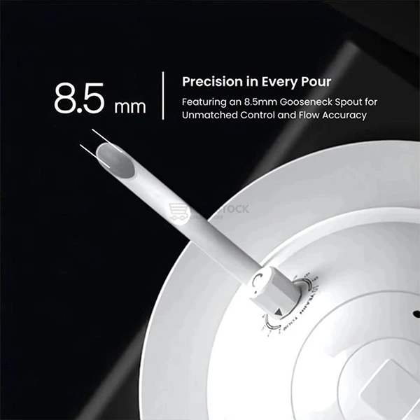 Brewista Yearn Tour x Flow Controller Pure Black Electric Kettle
