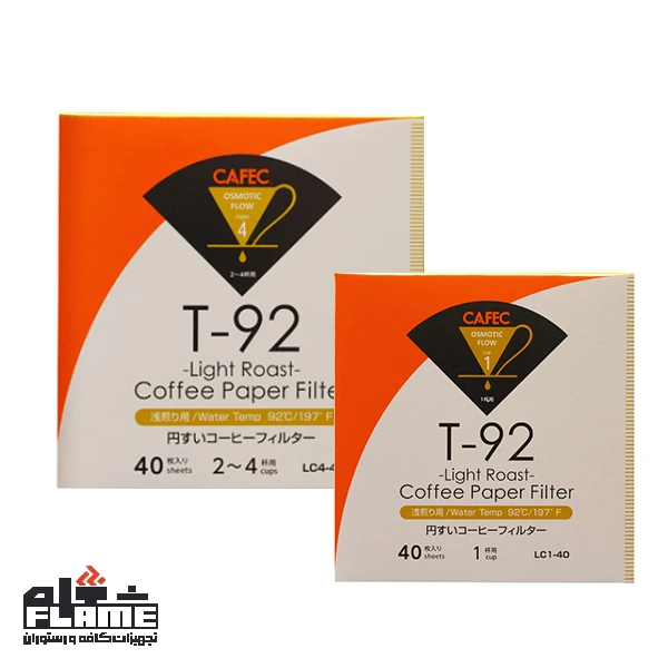 فیلتر قهوه مخروطی کفک 40 عددی مدل T-92 / TH-1 / Light Roast