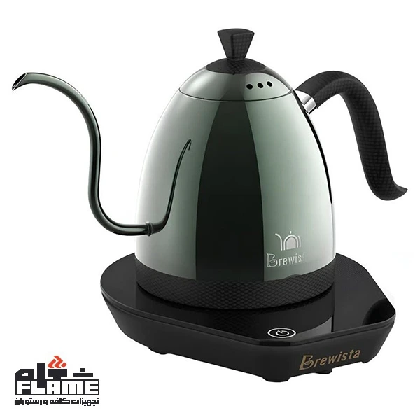 کتل برقی برویستا مدل Artisan Gooseneck Pro-Bluetooth-Dark Green