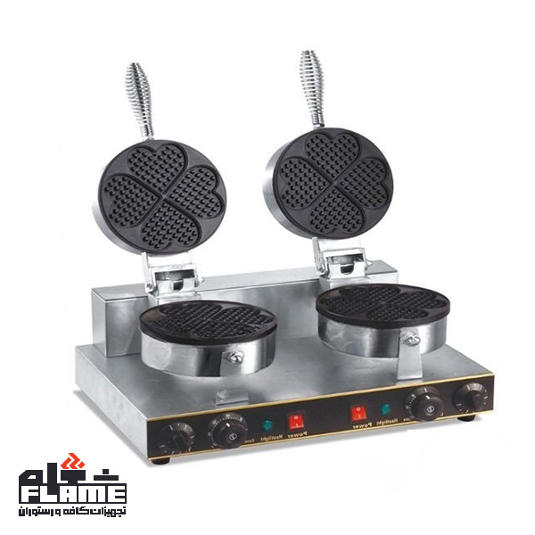 وافل ساز گرد قلبی دو خانه بست مدل PFY-2207B-2